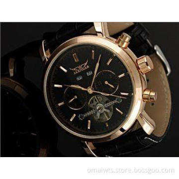 Gent Automatic Wrist Watch Mechanical Movement , Tourbillio